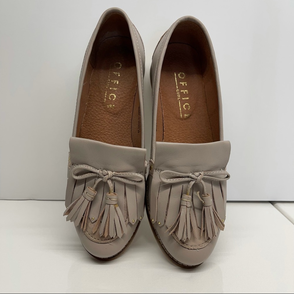 OFFICE GIRL Tassel Loafers. Sz 6 1/2.Nubuck